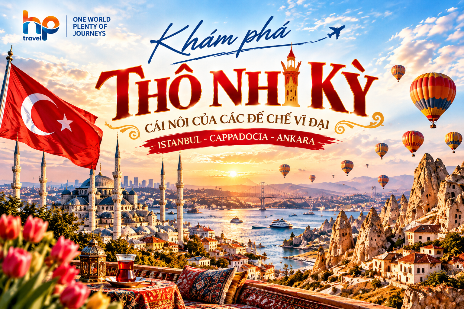 TOUR TẾT ĐINH MÙI 2027: THỔ NHĨ KỲ - CÁI NÔI CỦA CÁC ĐẾ CHẾ VĨ ĐẠI